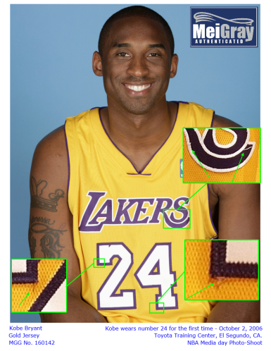 Kobe Bryant 'Number 24 Debut' Los Angeles Lakers Game Worn Kobe Bryant 'Number 24 Debut' Los Angeles Lakers Game Worn